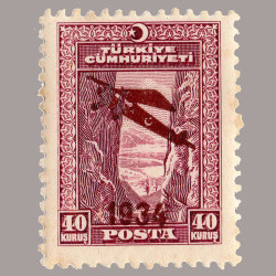 1934 SÜRŞARJLI BİRİNCİ UÇAK PULLARI
