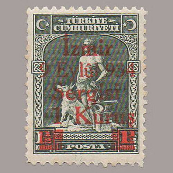 1934 İZMİR FUARI SÜRŞARJLI HATIRA PULLARI