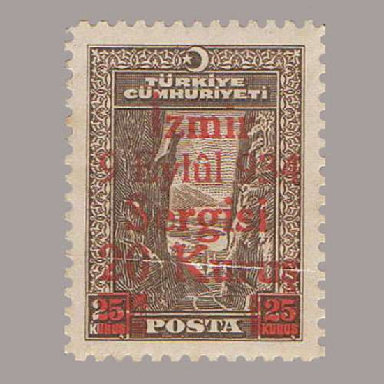 1934 İZMİR FUARI SÜRŞARJLI HATIRA PULLARI