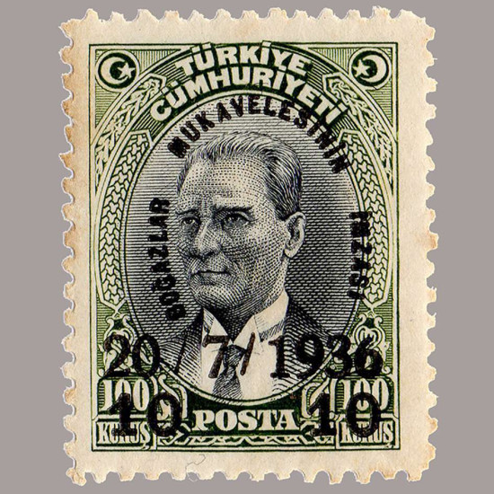 1936 BOĞAZLAR MUKAVELESİNİN İMZASI SÜRŞARJLI HATIRA SERİSİ