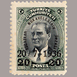 1936 BOĞAZLAR MUKAVELESİNİN İMZASI SÜRŞARJLI HATIRA SERİSİ