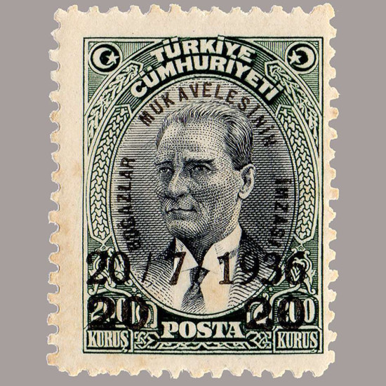 1936 BOĞAZLAR MUKAVELESİNİN İMZASI SÜRŞARJLI HATIRA SERİSİ