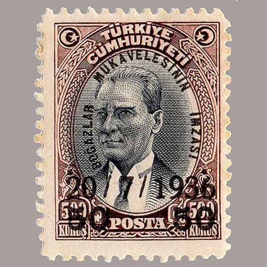 1936 BOĞAZLAR MUKAVELESİNİN İMZASI SÜRŞARJLI HATIRA SERİSİ