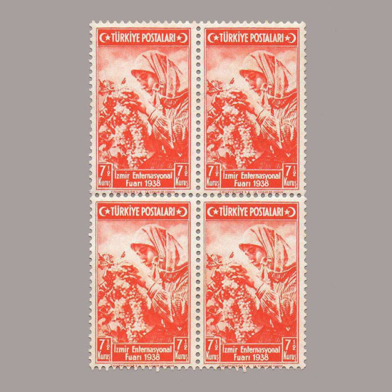 1938 İZMİR ENTERNASYONEL FUARI DÖRTLÜ BLOK