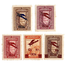 1934 SÜRŞARJLI BİRİNCİ UÇAK PULLARI