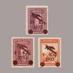 1938 SÜRŞARJLI İKİNCİ UÇAK PULLARI