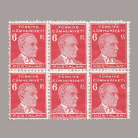 1940   4. ATATÜRK SERİSİ ALTILI BLOK