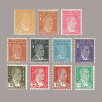 1955 DOKUZUNCU ATATÜRK SERİSİ (Bulanık Baskı-Grimtrak zamk)