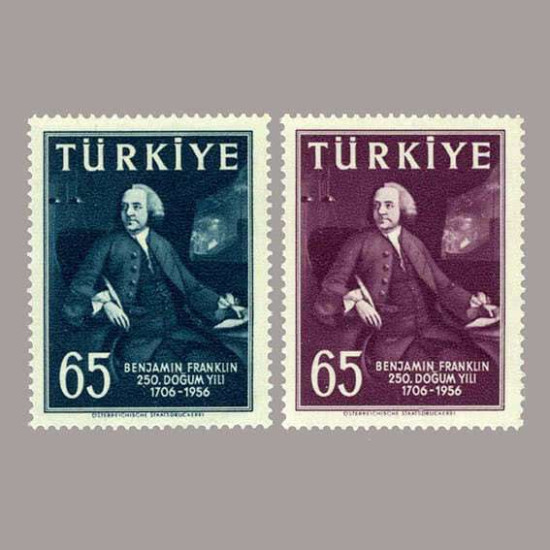 1957 BENJAMİN FRANKLİN'nin DOĞUMUNUN 250.YILI