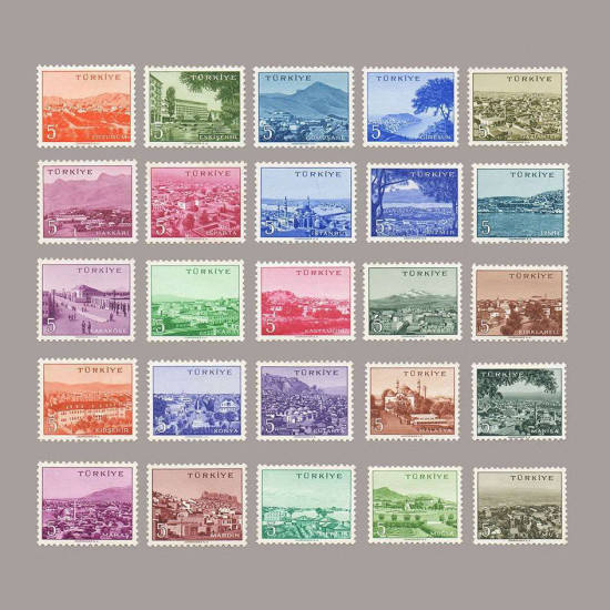 1958 ŞEHİRLER SERİSİ (5 krş. ikinci 25 adet)