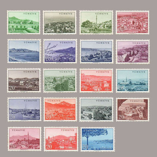 1958 ŞEHİRLER SERİSİ  (20 krş. dördüncü ve son 23 adet)