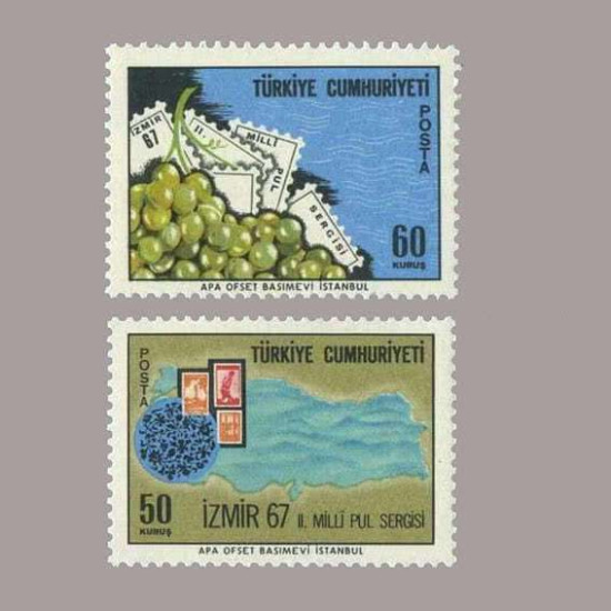 1967 "İZMİR 67" II.MİLLİ PUL SERGİSİ