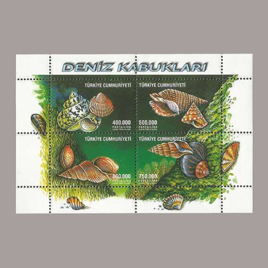 2002 DENİZ KABUKLARI HATIRA BLOKU