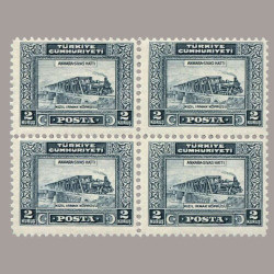 1929 LONDRA BASKISI YENİ HARFLERLE DÖRTLÜ BLOK