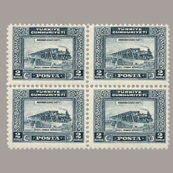 1929 LONDRA BASKISI YENİ HARFLERLE DÖRTLÜ BLOK