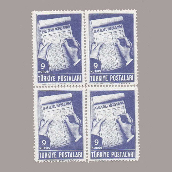 1945 NÜFUS SAYIMI DÖRTLÜ BLOK