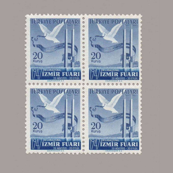 1947 İZMİR ENTERNASYONAL FUARI DÖRTLÜ BLOK