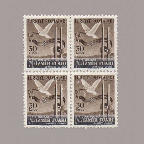 1947 İZMİR ENTERNASYONAL FUARI DÖRTLÜ BLOK