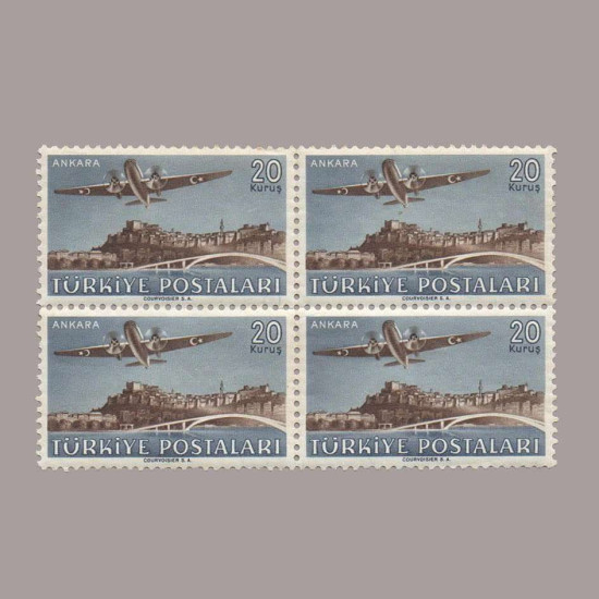 1949 UÇAK PULLARI DÖRTLÜ BLOK