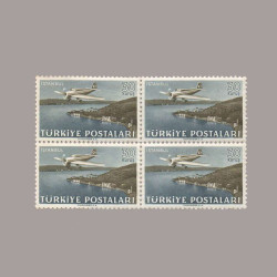 1949 UÇAK PULLARI DÖRTLÜ BLOK