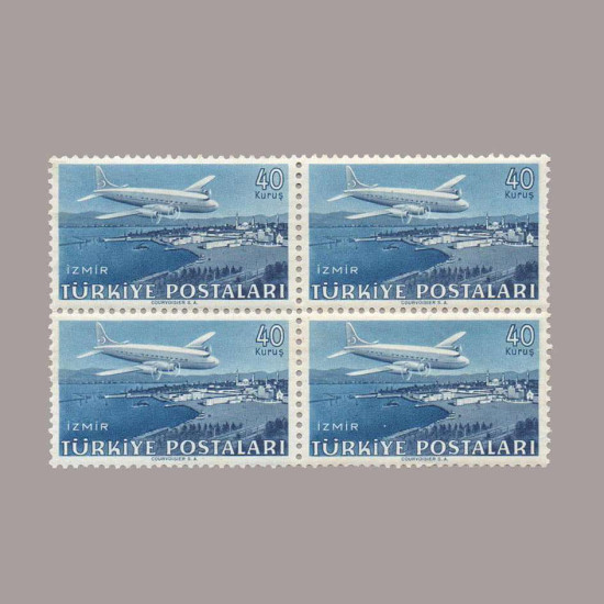 1949 UÇAK PULLARI DÖRTLÜ BLOK