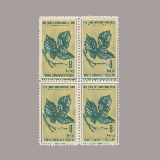 1950 İZMİR ENTERNASYONAL FUARI DÖRTLÜ BLOK