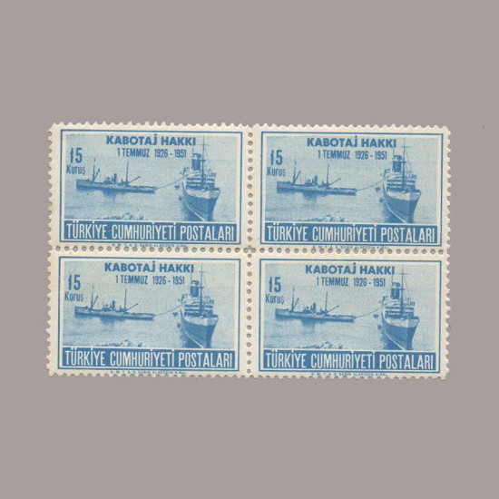 1951 KABOTAJ HAKKI'nın  25.YILDÖNÜMÜ DÖRTLÜ BLOK