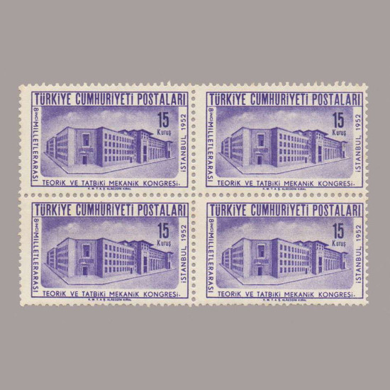 1952  VIII.MİLETLERARASI MEKANİK KONGRESİ DÖRTLÜ BLOK