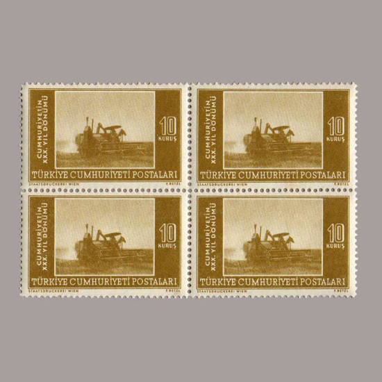 1953 CUMHURİYET'in 30.YILDÖNÜMÜ DÖRTLÜ BLOK