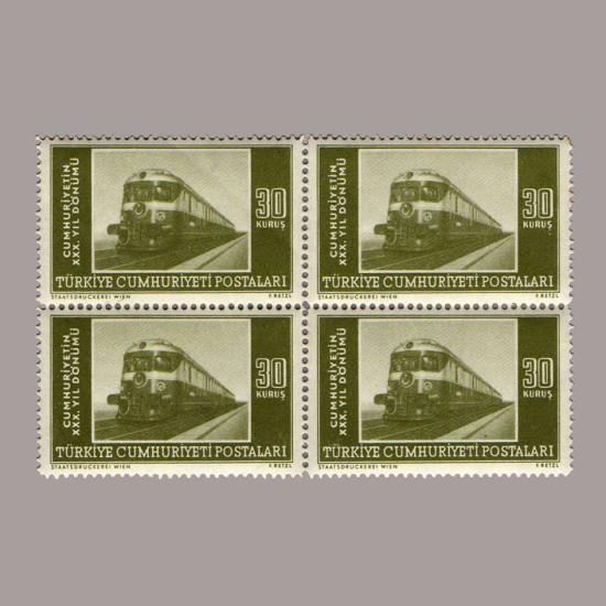 1953 CUMHURİYET'in 30.YILDÖNÜMÜ DÖRTLÜ BLOK