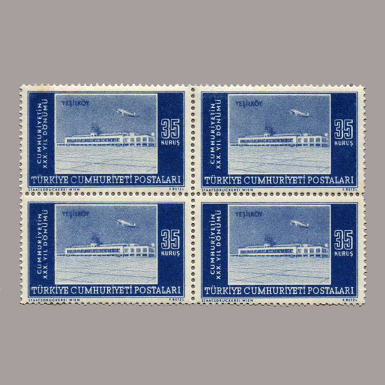 1953 CUMHURİYET'in 30.YILDÖNÜMÜ DÖRTLÜ BLOK