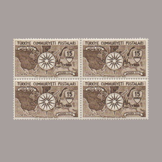 1954 NATO'nun KURULUŞUNUN 5.YILI DÖRTLÜ BLOK