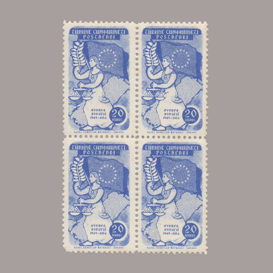 1954 AVRUPA KONSEYİ'nin 5.YILI DÖRTLÜ BLOK