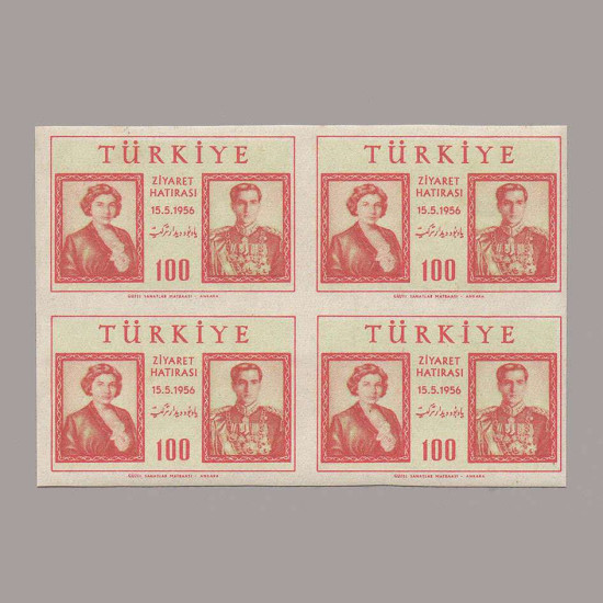 1956 İRAN ŞAH'nın TÜRKİYE ZİYARETİ DÖRTLÜ BLOK