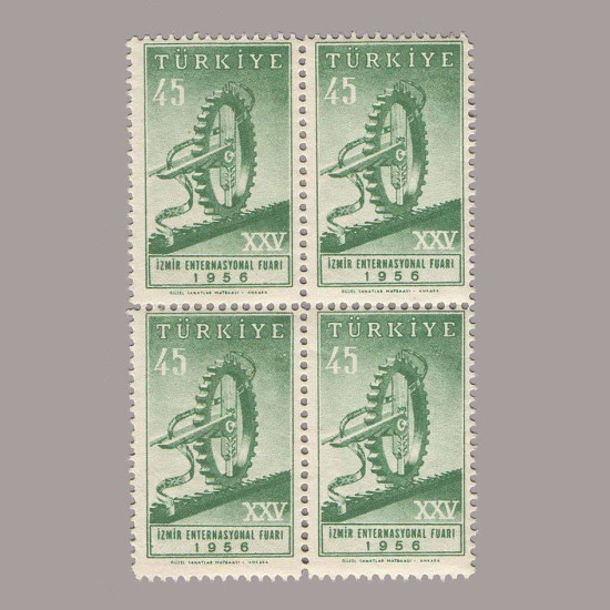 1956  25.İZMİR FUARI DÖRTLÜ BLOK