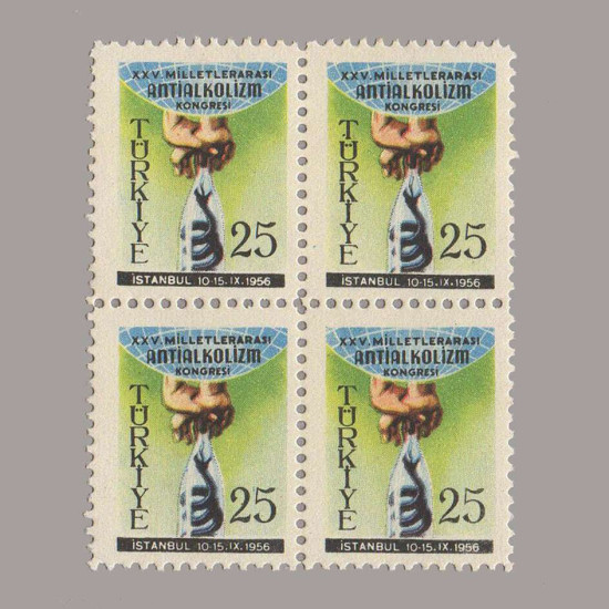 1956  25.MİLLETLERARASI ANTİALKOLİZM KONGRESİ DÖRTLÜ BLOK
