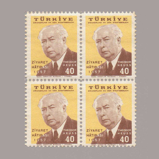 1957 FEDERAL ALMANYA CUMHURBAŞKANI'nın TÜRKİYE ZİYARETİ DÖRTLÜ BLOK