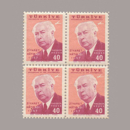 1957 FEDERAL ALMANYA CUMHURBAŞKANI'nın TÜRKİYE ZİYARETİ DÖRTLÜ BLOK