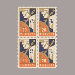 1958 İSTANBUL TİCARET OKULUNUN 75.YILI DÖRTLÜ BLOK