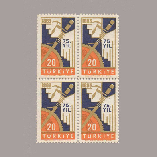 1958 İSTANBUL TİCARET OKULUNUN 75.YILI DÖRTLÜ BLOK