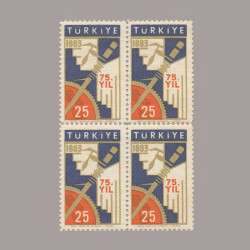 1958 İSTANBUL TİCARET OKULUNUN 75.YILI DÖRTLÜ BLOK