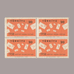 1958 MEKTUP YAZMA HAFTASI DÖRTLÜ BLOK