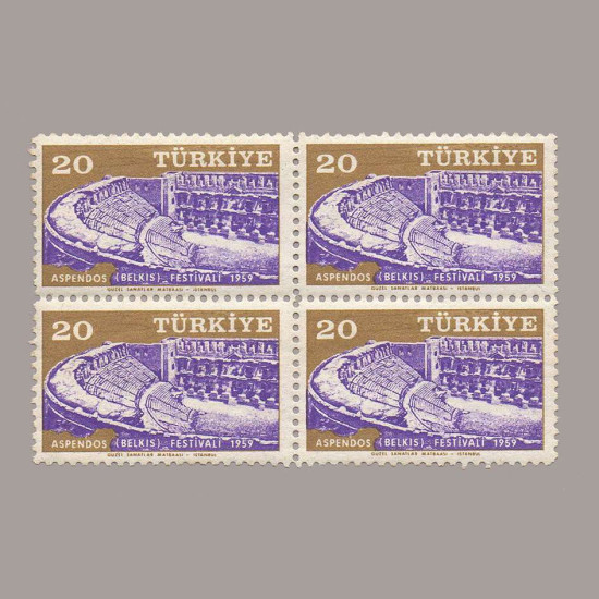 1959 ASPENDOS FESTİVALİ DÖRTLÜ BLOK