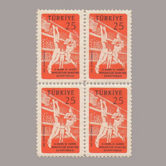 1959  X.AVRUPA BASKETBOL ŞAMPİYONASI DÖRTLÜ BLOK