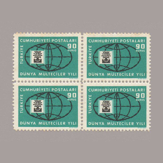 1960 DÜNYA MÜLTECİLER YILI  DÖRTLÜ BLOK