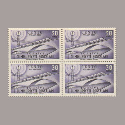 1961 CENTO IX. TOPLANTISI DÖRTLÜ BLOK