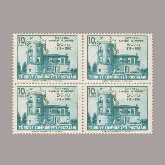 1961 KANDİLLİ RASATHANE'nin 50.YILI DDÖRTLÜ BLOK