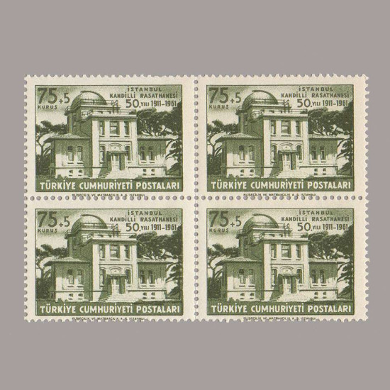 1961 KANDİLLİ RASATHANE'nin 50.YILI DDÖRTLÜ BLOK