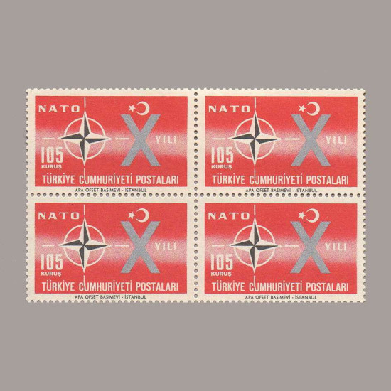1962 NATO'yu KATILIŞIMIZIN 10.YILI DÖRTLÜ BLOK