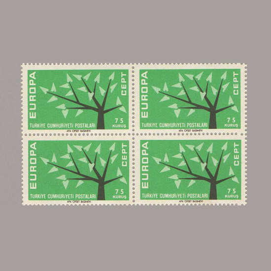 1962 EUROPA CEPT DÖRTLÜ BLOK